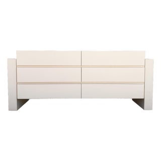 Postmodern Light Pink Laminate Floating Dresser For Sale