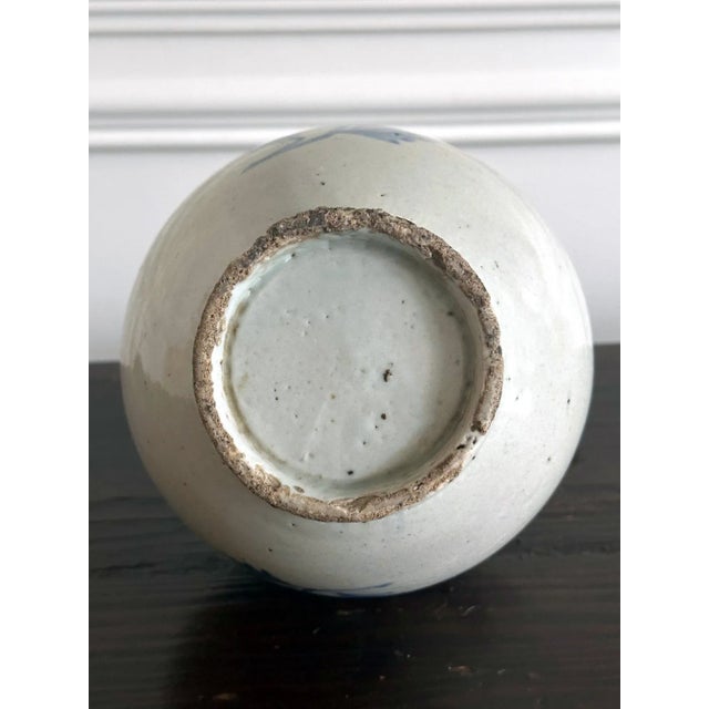 Antique Korean Porcelain Peony Jar Joseon Dynasty For Sale - Image 10 of 12