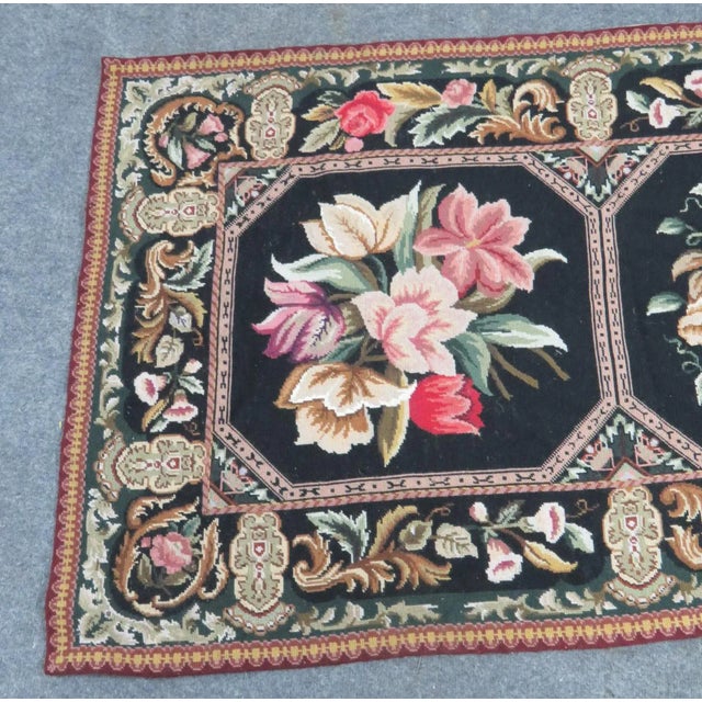Early 20th Century Early 20th Century French Aubusson Floral Rug For Sale - Image 5 of 7