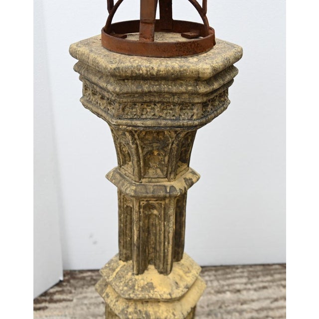 Garden Armillary Sphere in Cast Iron, 2000 For Sale - Image 4 of 5