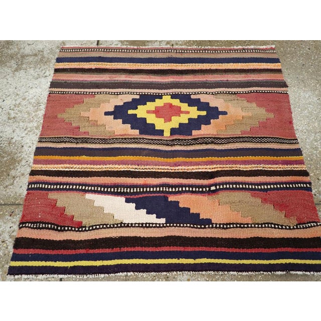 Galerie Shabab Collection Vintage Persian Flatweave Kilim Rug For Sale - Image 4 of 8