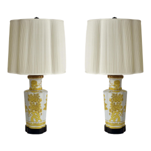 Chinoiserie Imari Porcelain Table Lamps by Marbro Company