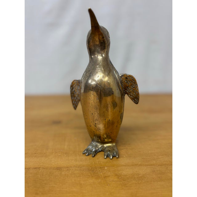 Mid-Century Modern Vintage English Brass Penguin For Sale - Image 3 of 5