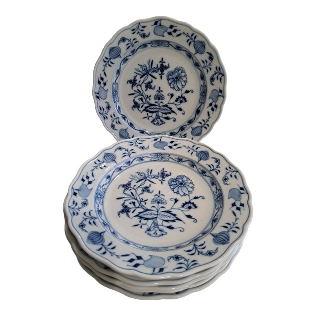 Early 1900's Meissen Salad Plates - Set of 6 For Sale