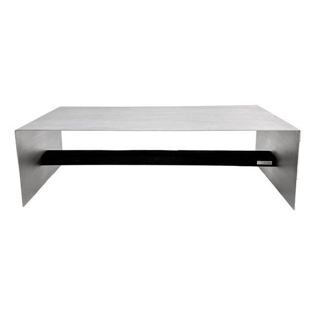 Matted Aluminium Blackwood Coffee Table by Case Studios For Sale
