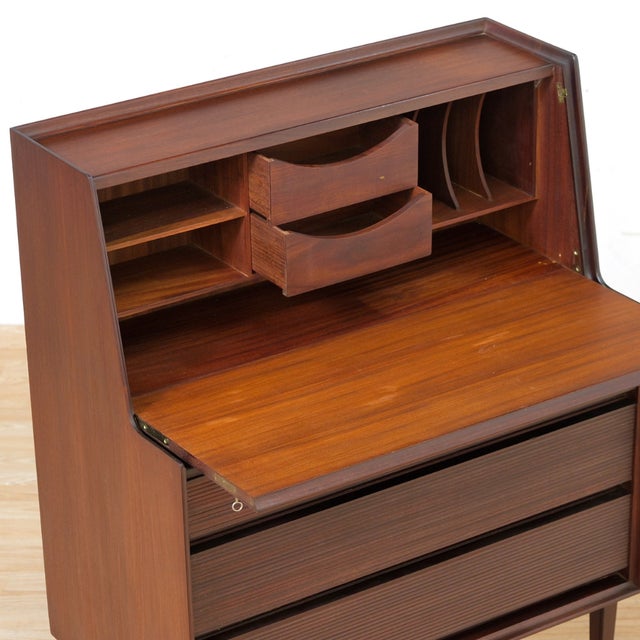 1960s Mid Century Secretary Desk Attributed to Richard Hornby for Heals of London For Sale - Image 5 of 10