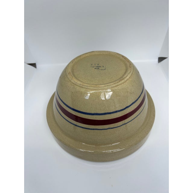 Cream Roseville Pottery Mixing Bowls Set of 3 For Sale - Image 8 of 9