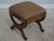 Pair of Regency Walnut Finish X Base Benches Foot Stools For Sale - Image 4 of 12
