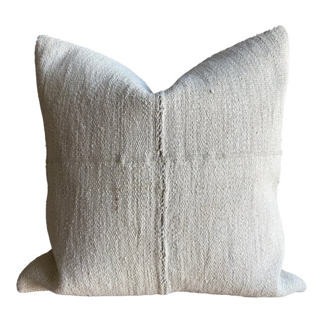 Vintage Rug Pillow Cover With Original Seams For Sale