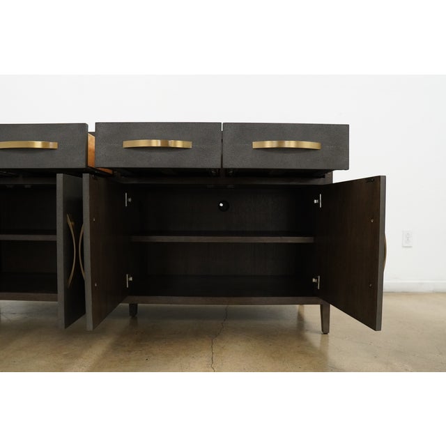 Bassett Emilia Shagreen Credenza For Sale - Image 17 of 18