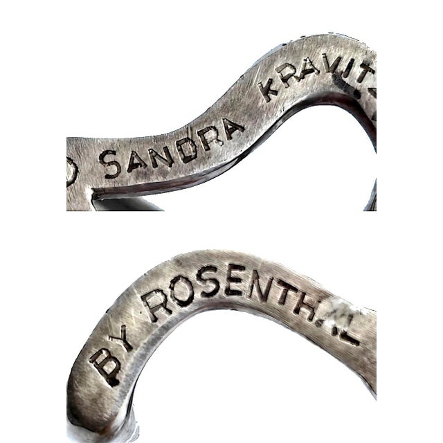 1980s "Tree of Life" Menorah by Sandra Kravitz for Rosenthal For Sale - Image 9 of 11