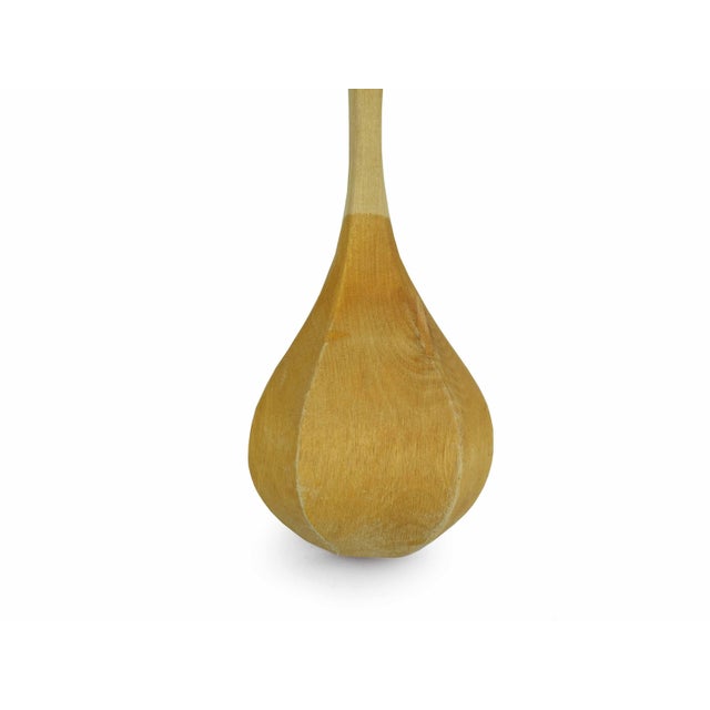 Mid 20th Century Authentic Finnish Hand-Carved Tall Wooden Sauna Ladle (Löylykauha) For Sale - Image 6 of 7