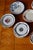 20th Century Porcelain Earthenware Dessert Plates with Various Decorations, 1950s, Set of 62 For Sale - Image 4 of 9