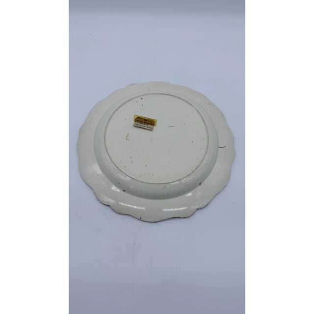A Very Nice Antique English Liverpool Creamware Plate With Black Transfer Ship, Circa 1780's For Sale - Image 6 of 14