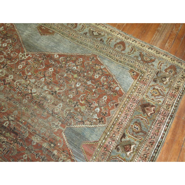 Persian Zabihi Collection Tribal Persian Room Rug For Sale - Image 3 of 12