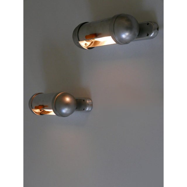 Streamline Submarine Cabinet Sconces from König, Germany, 1940s, Set of 2 For Sale - Image 12 of 18