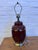 Vintage Bordeaux Red Ceramic Table Lamp For Sale In San Francisco - Image 6 of 12