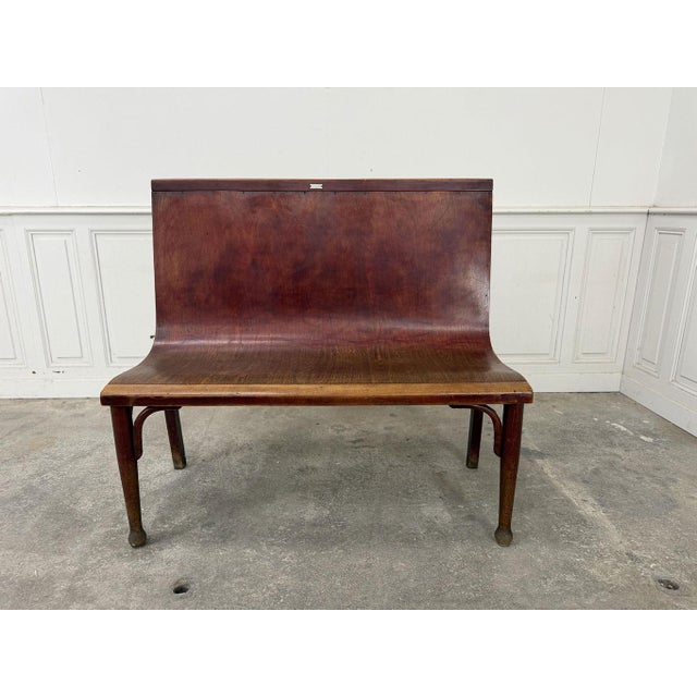Bistro Benches from Fischel, 1920, Set of 3 For Sale - Image 3 of 10