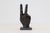 Contemporary Chocolate Peace Sign Hand Sculpture For Sale - Image 3 of 3