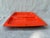 Mid 20th Century MCM Orange Enamel Divided Tray For Sale - Image 5 of 14