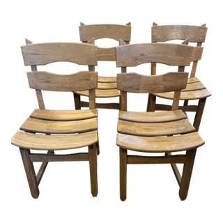 Scandinavian Style Dining Chairs - Set of 4 For Sale