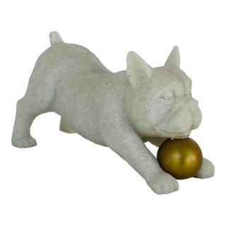 Arteriors Modern French Bulldog Henry Sculpture For Sale