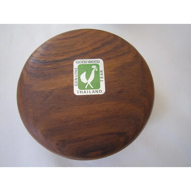 Brown Goodwood Teak Bowl Set, S/5 For Sale - Image 8 of 8