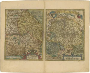Map of the Region of Basel and Northern Switzerland by Ortelius, 1603