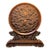 Vintage Chinese Hand Carved Boxwood Nine Dragons Table Screen For Sale