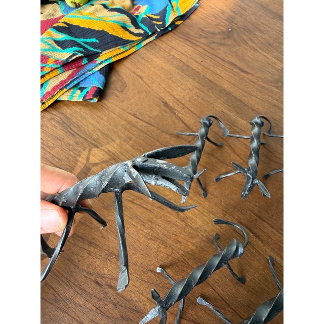 Vintage Brutalist Zoomorphic Knife Rest, 1950s, Set of 12 For Sale - Image 17 of 18