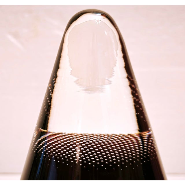 Art Glass Vase and Cone Sculpture by Pavel Havelka for Princ, 1990s, Set of 2 For Sale - Image 18 of 18