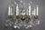 Rococo Louis XV Gilded Wrought Iron and Rock Crystal Chandelier For Sale - Image 3 of 11
