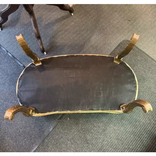 Early 20th Century Vintage Upholstered Giltwood Louis IV Style Bench For Sale - Image 10 of 10