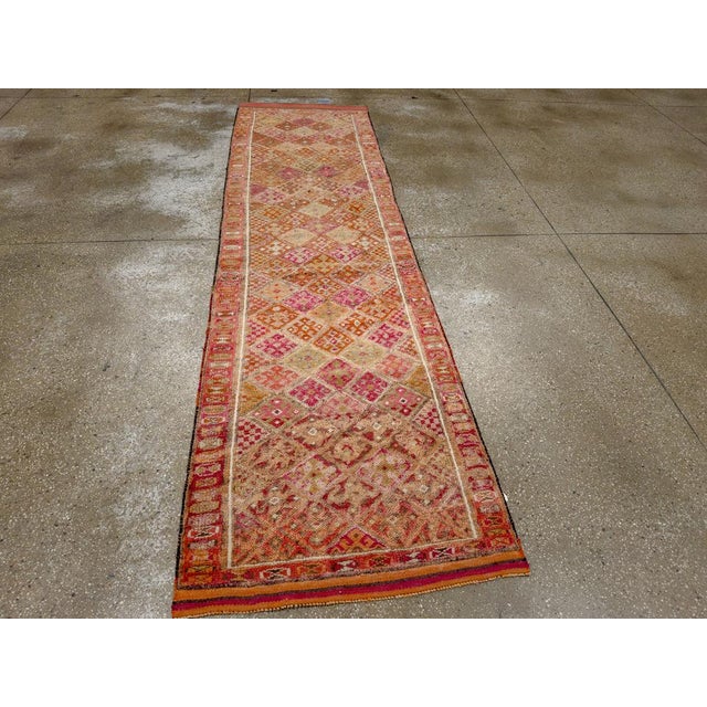 Textile Galerie Shabab Collection Mid-20th Century Turkish Anatolian Runner For Sale - Image 7 of 10
