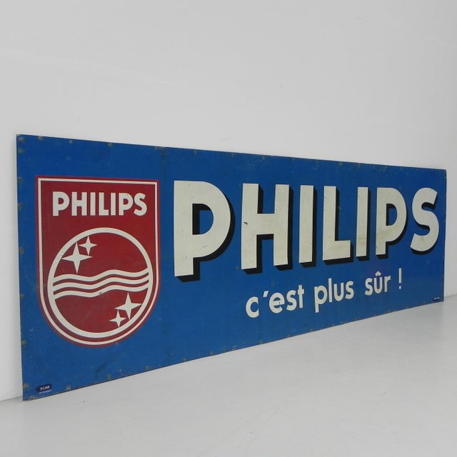 Advertising Sign from Philips, 1960s For Sale - Image 16 of 16