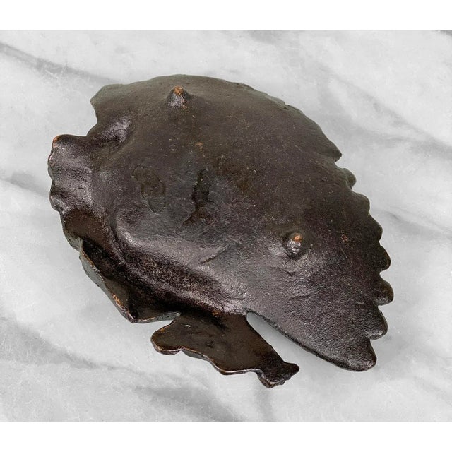 Bronze Vintage Art Deco Flapper Nude Figural Women Vanity Dish Catchall Dresser Tray For Sale - Image 8 of 8