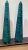 1960s Monumental Pair Faux Malachite Obelisks on Gold Ball Feet For Sale - Image 10 of 10