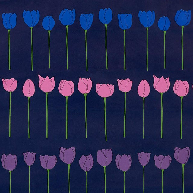 Sample - Schumacher X Cristina Buckley Edie Wallpaper in Electric Jewel For Sale