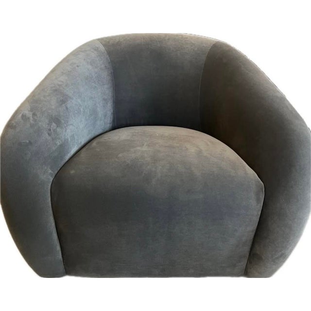 Like new Sofia swivel chair - graphite performance velvet. Less than a year old. Retails for $2,530 new. Like new...