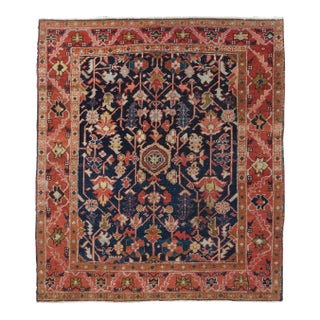 Antique Serapi Rug 4'3'' x 5' For Sale