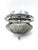 Large Space Age Smoked Glass and Chrome Ceiling Light from Hillebrand Leuchten, Germany, 1970s For Sale - Image 4 of 18