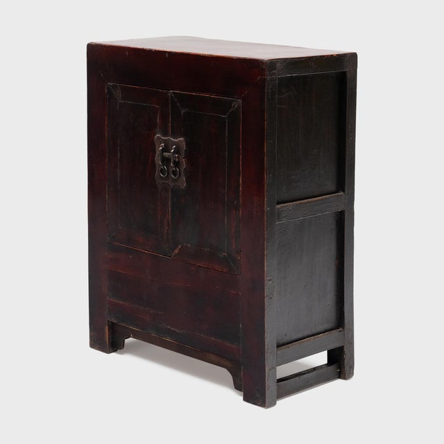 Chinese Chinese Lacquered Locking Cabinet, C. 1880 For Sale - Image 3 of 6