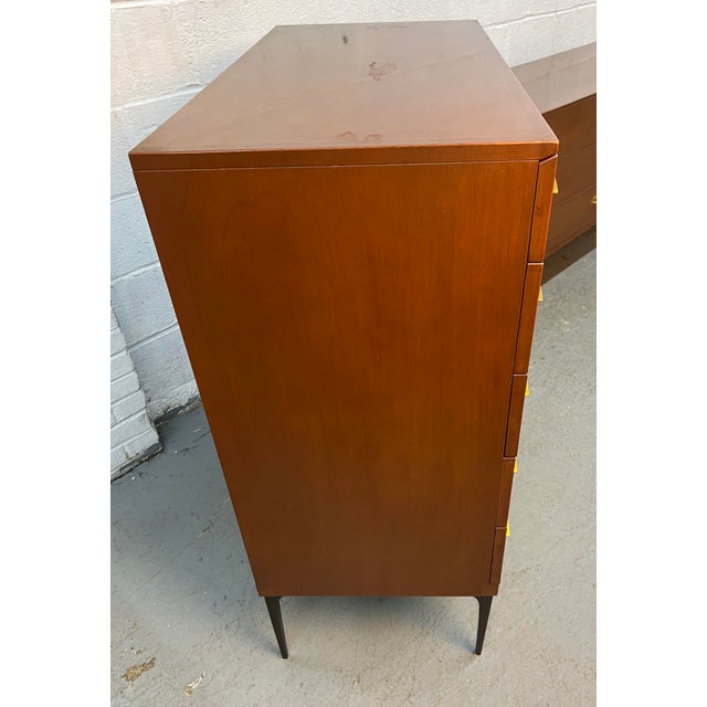 Mid 20th Century 1960s Heywood Wakefield Contessa Series Mid-Century Highboy Dresser For Sale - Image 5 of 11