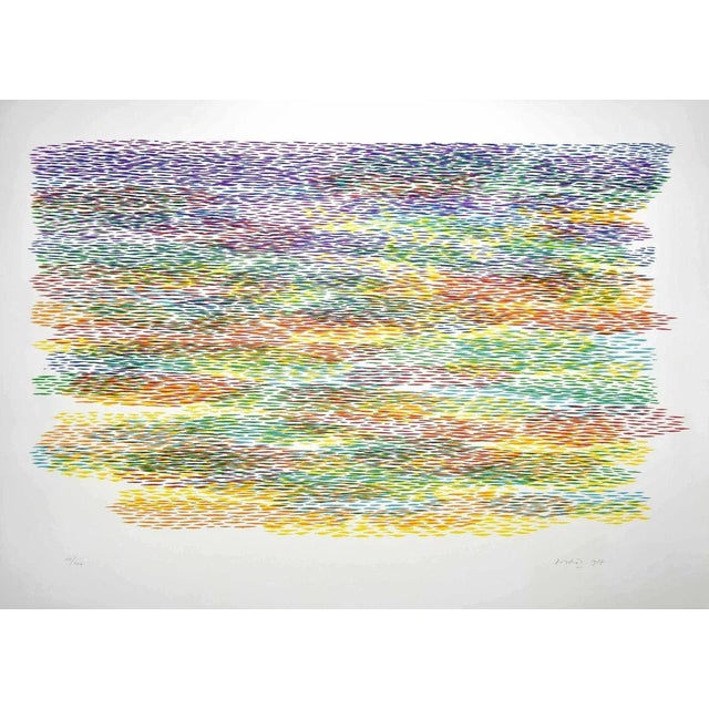 Kalithea - Original Lithograph by Piero Dorazio - 1977 1977 For Sale - Image 4 of 4