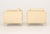 Metal Pair of Nicoletti Off-White Leather Upholstered Club Chairs For Sale - Image 7 of 8