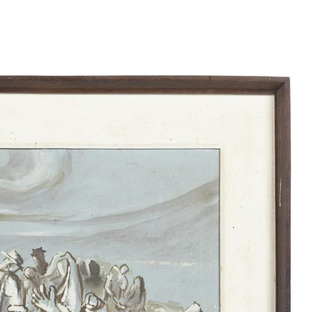 Jerónimo Fernandes Da Silva, Fishermen, 1970s, Oil Painting For Sale - Image 4 of 6