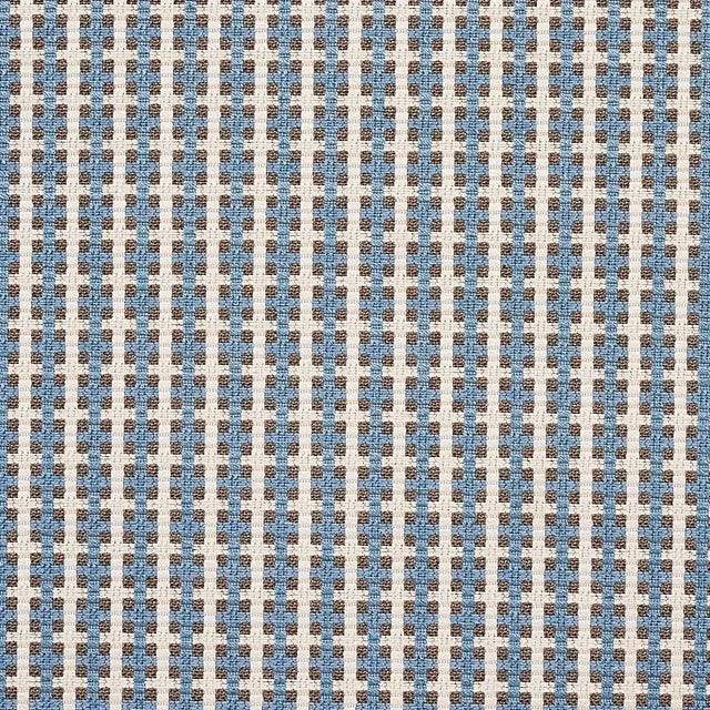 A beguiling three-color, small-scale plaid that will tie a room together. Minimum order of 2 yards. Horizontal Repeat:...