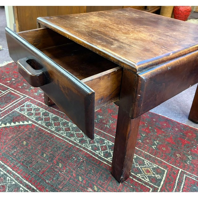Mid-Century Modern Mid Century Low Side Table With Drawer or Low Asian Desk For Sale - Image 3 of 7