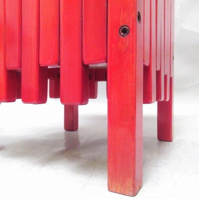 1960s Red Umbrella Stand by Ettore Sottsass for Poltronova For Sale - Image 5 of 10