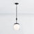 Contemporary Hudson Valley Lighting Clementon 11 in. 1 Light Pendant in Distressed Bronze Finish For Sale - Image 3 of 6